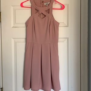 Pink halter dress